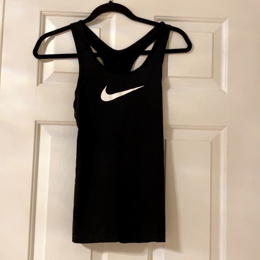 Nike Black Dri Fit Active Athletic Sport Running Tank Top Size XS